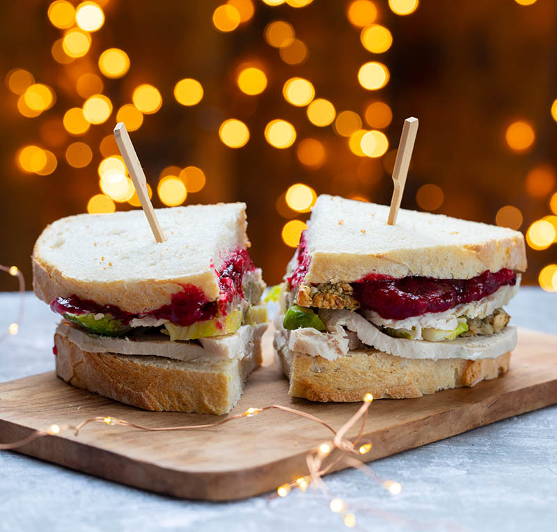 Turkey cranbrry sandwich