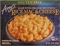 Image showing the cover packaging for Amy's Rice Mac & Cheese