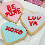 Valentines sugar cookies